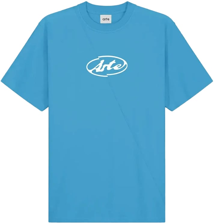 Arte Antwerp T-shirt met cirkellogo in blauw