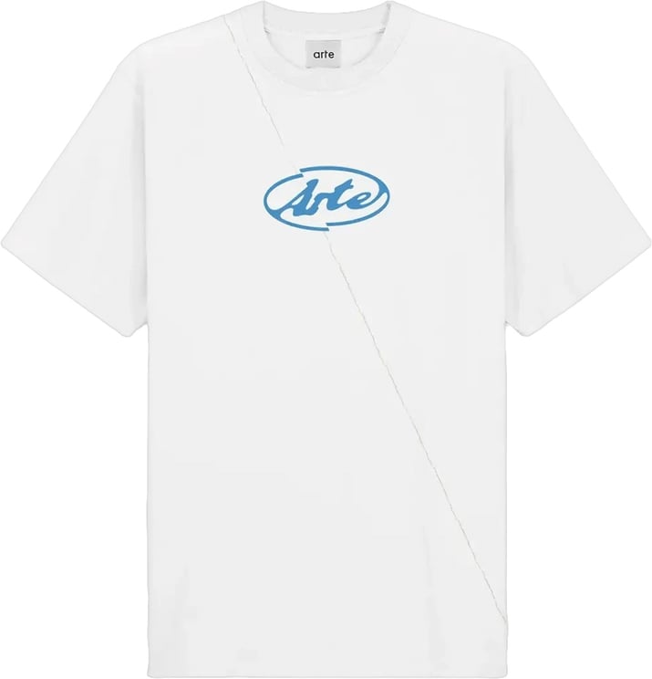 Arte Antwerp T-shirt met cirkellogo, wit