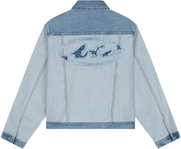 Arte Antwerp Denim jas binnenstebuiten Denim gebleekt