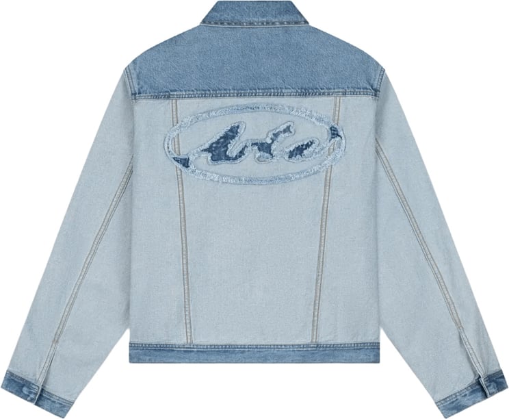 Arte Antwerp Denim jas binnenstebuiten Denim gebleekt