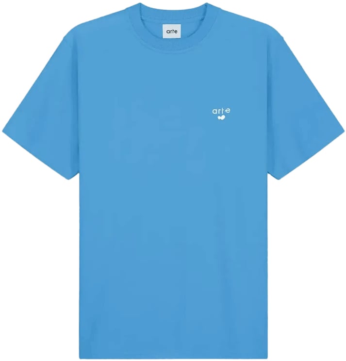 Arte Antwerp T-shirt met hartlogo in blauw