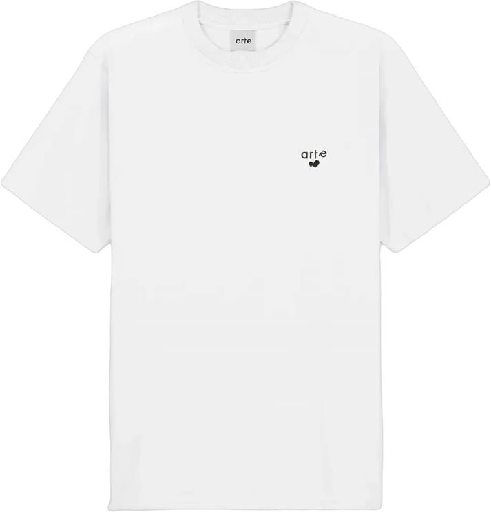 Arte Antwerp T-shirt met hartlogo, wit