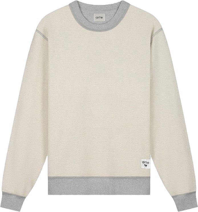 Arte Antwerp Trui met ronde hals en omkeerbaar label
