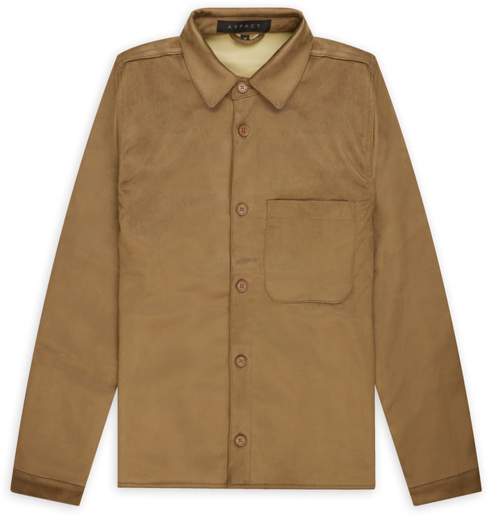 ASPACT Aspact Suede Overshirt Olive