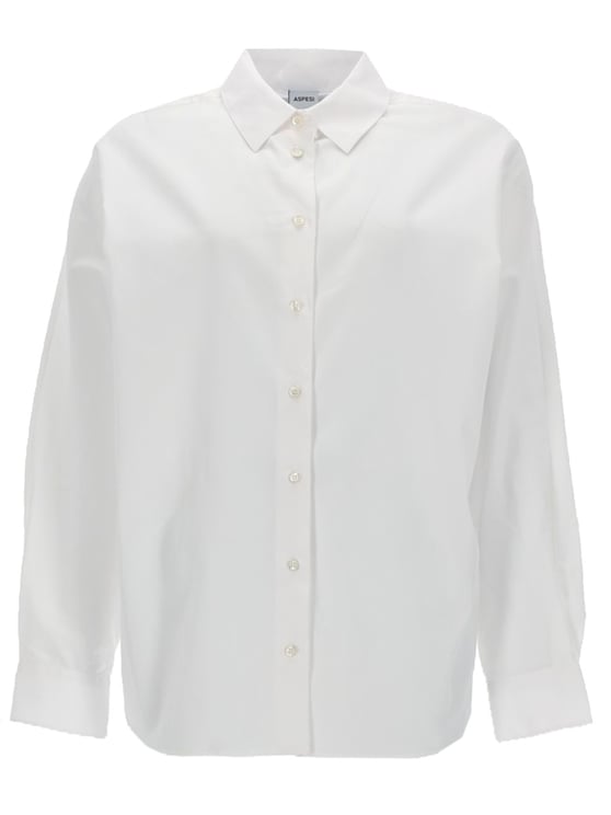 Aspesi Pointed Collar Long Sleeves Cotton Shirt