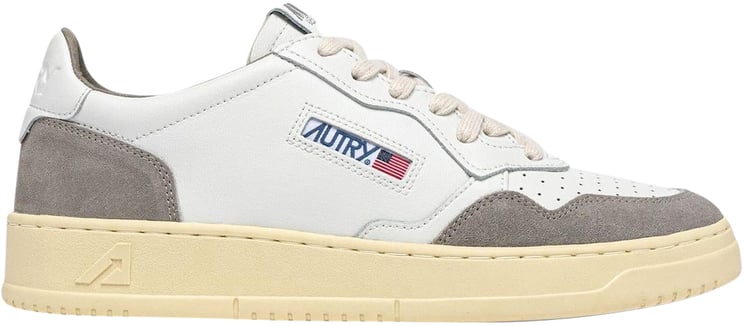 Autry Autry Heren Medalist Low Sneaker Wit/Grijs