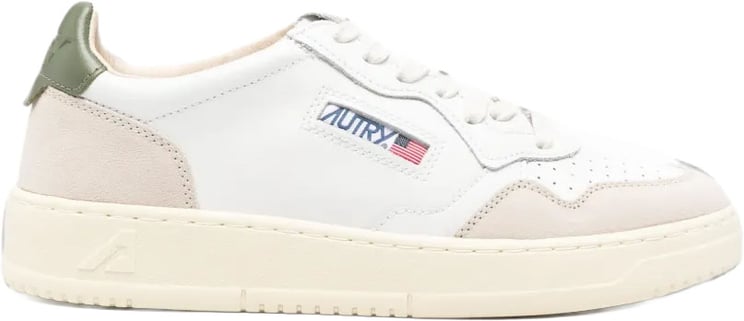Autry Sneakers Wht/Bronzegrn