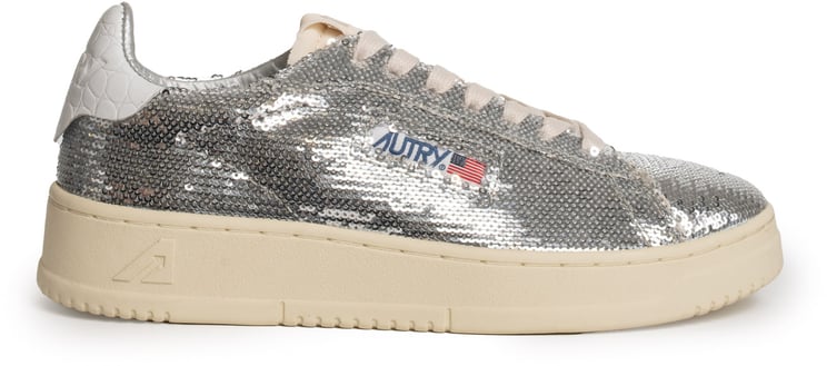 Autry Sneakers Pailletcro Silverwht