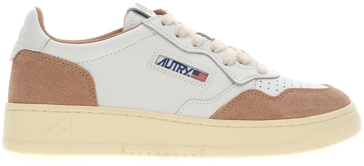 Autry Autry Two-tone leather and fabric Medalist sneakers