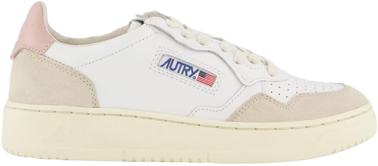 Autry Dames Medalist Sneaker Wit/Suede