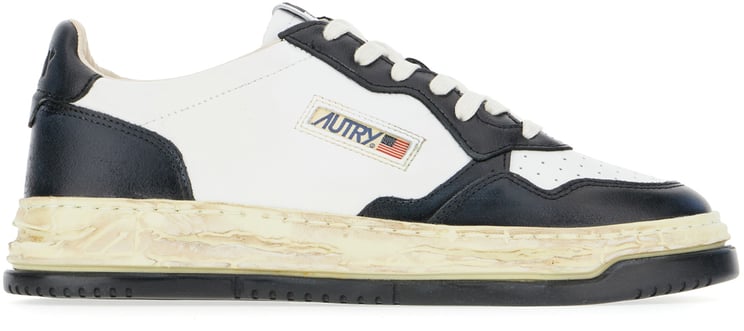 Autry Autry Two-tone leather Medalist Super Vintage Autry X Mihara Yasuhiro sneakers