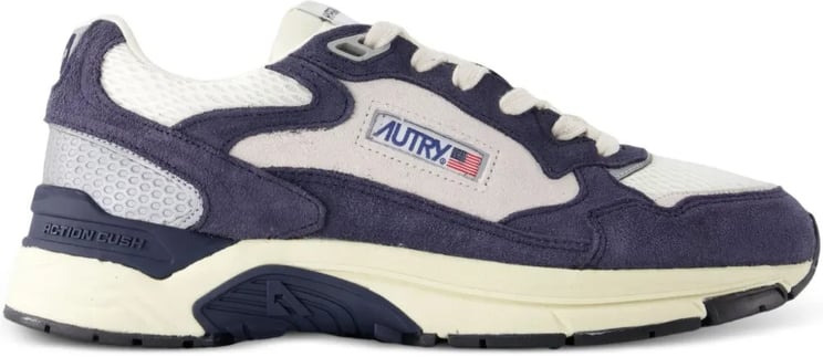 Autry baskets autry hyperway mesh daim space blue argent homme