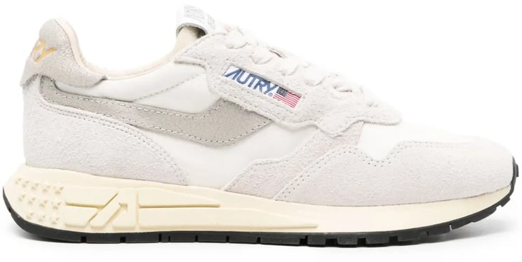 Autry baskets autry reelwind low nylon daim blanc femme