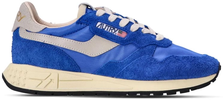 Autry baskets autry reelwind low nylon daim bleu femme