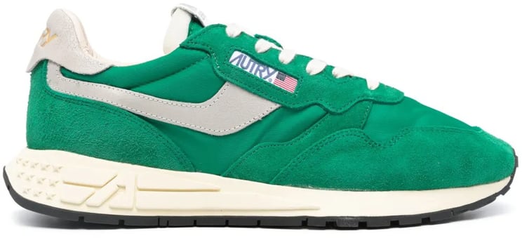 Autry baskets autry reelwind low nylon daim vert homme
