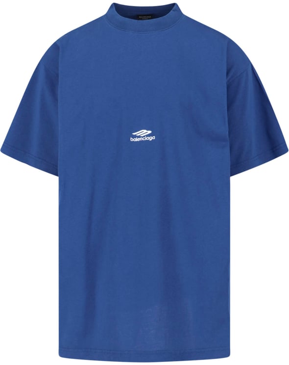 Balenciaga "3B Sports Icon" T-Shirt – Blue