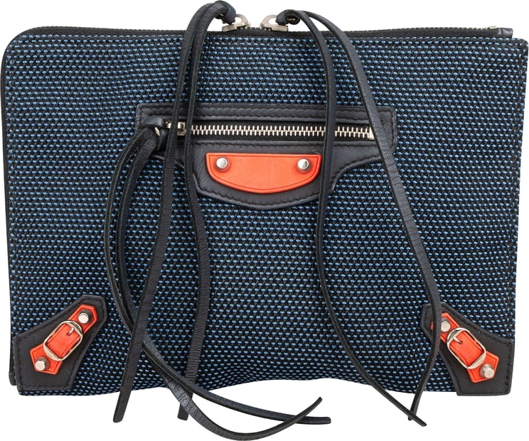 Balenciaga Balenciaga Perforated Tricolor Port Feuille City Clutch