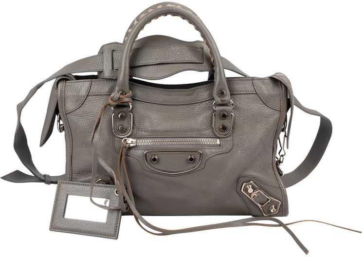 Balenciaga Balenciaga Classic Grey Leather City Handbag