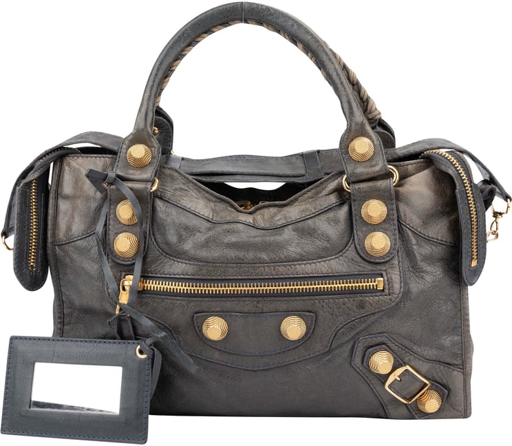 Balenciaga Balenciaga Grey Leather Classic City Handbag