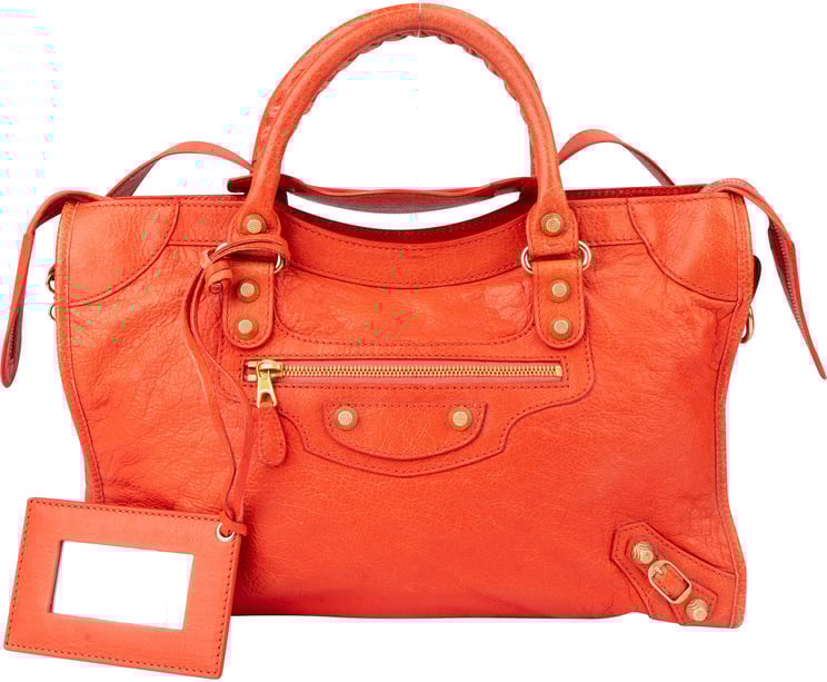 Balenciaga Balenciaga Fire Leather City Handbag