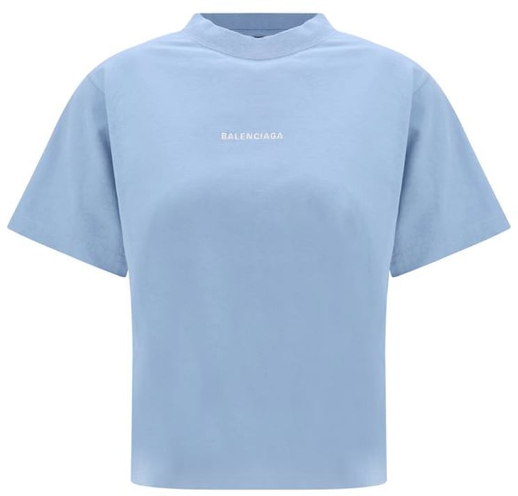 Balenciaga Balenciaga Blue Cotton T-Shirt