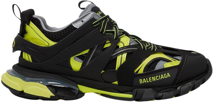 Balenciaga Sneaker track nera e giallo fluo