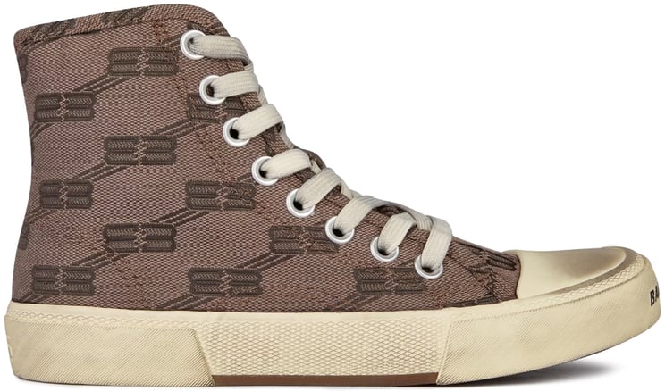 Balenciaga Paris Bb Monogram Logo Hi-top Sneakers