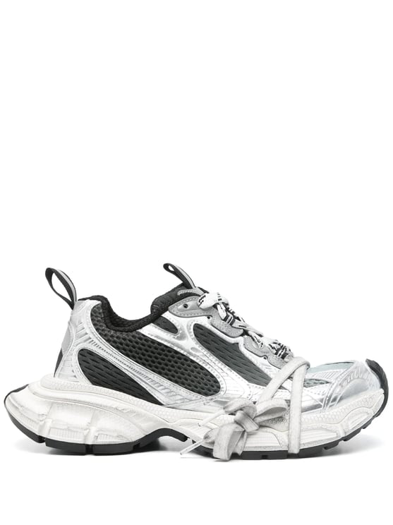 Balenciaga 3Xl Gradient Silver Chunky Sneakers