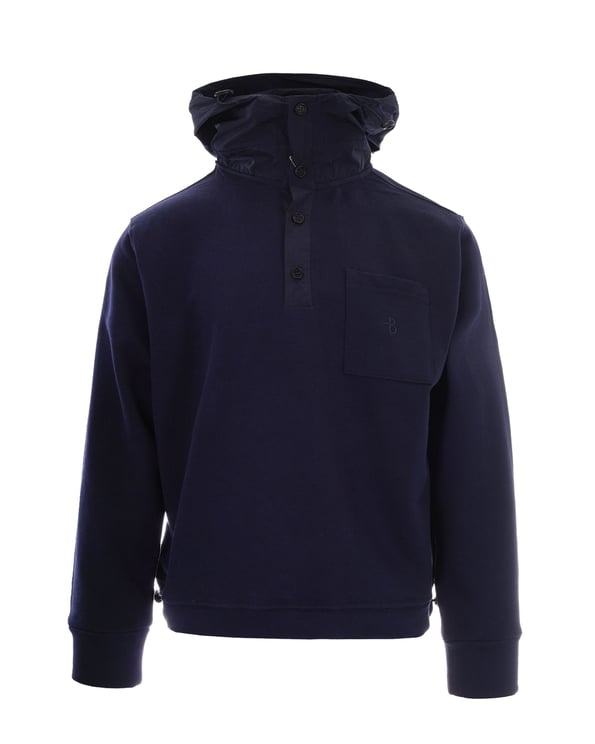 Ballantyne Technical Fabric Hoodie with Adjustable Features and Embroidered Detail