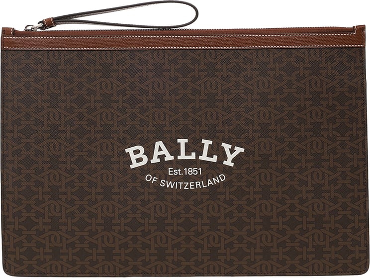 Bally Bollis Logo Large Clutch Bag