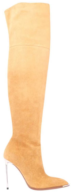 Bally Stretch suede over the knee boots