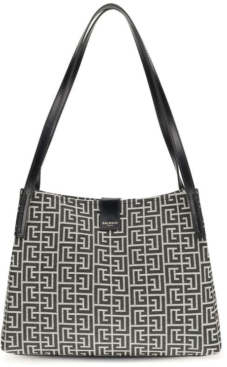 Balmain Balmain Black Cotton Shoulder Bag