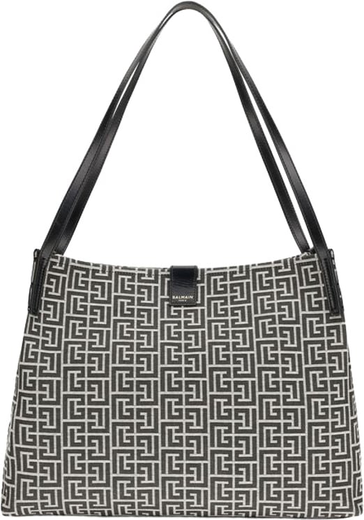 Balmain Balmain Black Cotton Shoulder Bag