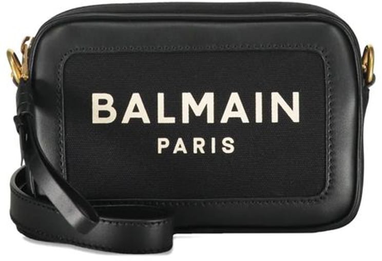 Balmain Balmain Black Cotton Shoulder Bag