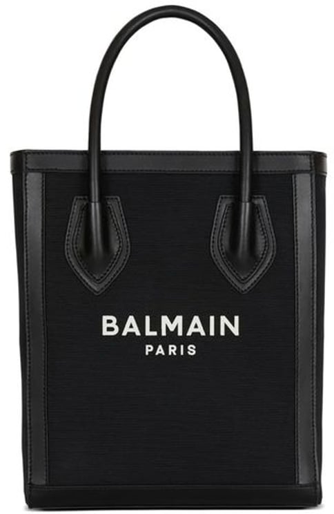 Balmain Balmain Black Cotton Tote Bag