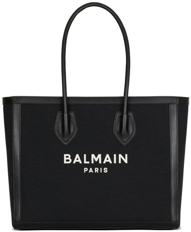 Balmain Balmain Black Cotton Tote Bag