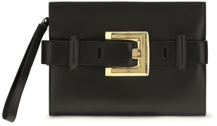 Balmain Balmain Black Lamb Ovis Aries Aries Clutch Bag