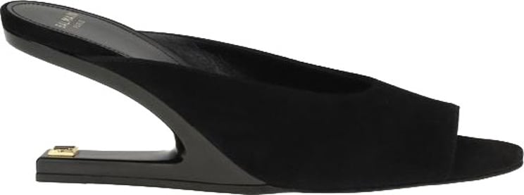 Balmain Balmain Black Goatskin Mules