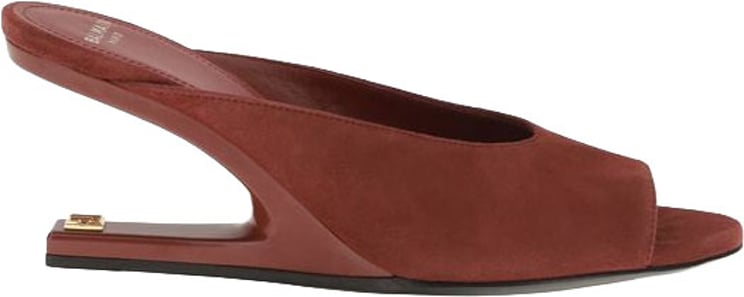 Balmain Balmain Bordeaux Goatskin Mules