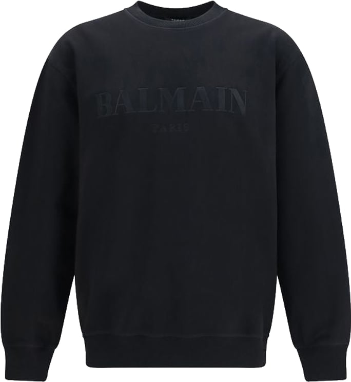 Balmain Balmain Black Cotton Sweatshirt