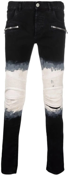 Balmain balmain - Jeans - jeans black and white tie-dye