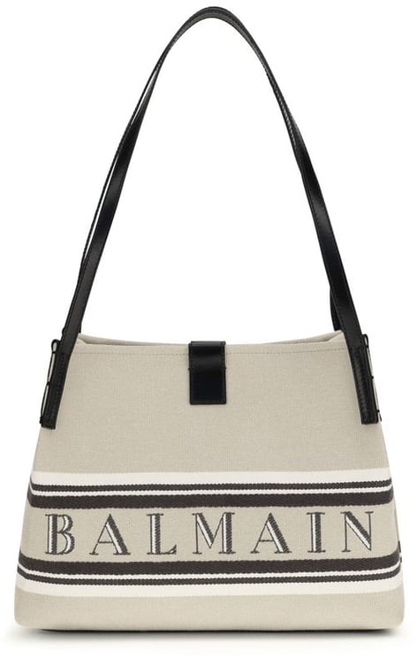 Balmain Balmain Beige Cotton Shoulder Bag