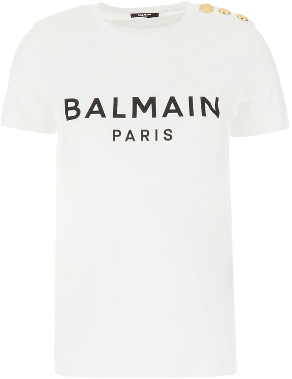 Balmain Balmain White cotton t-shirt