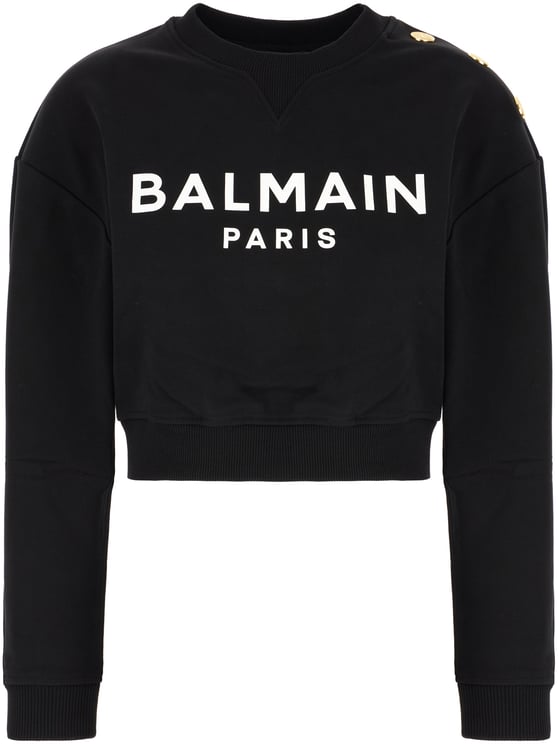 Balmain Balmain Black cotton sweatshirt