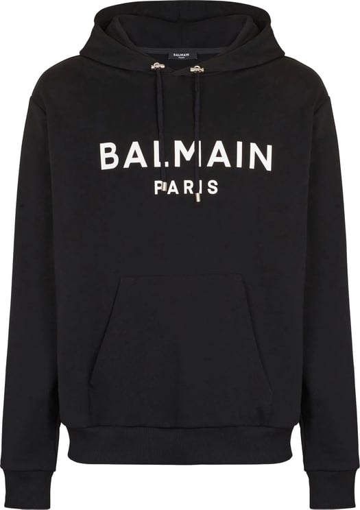 Balmain Black Classic Ls Cotton Hoodie