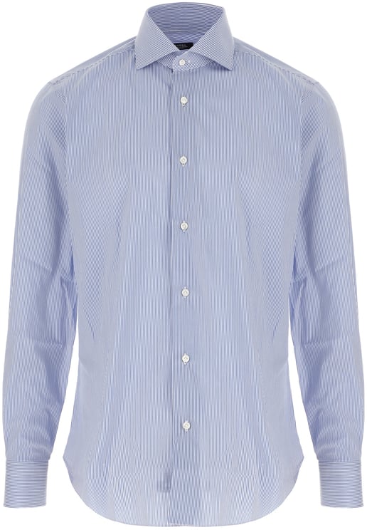 Barba Barba Printed poplin shirt