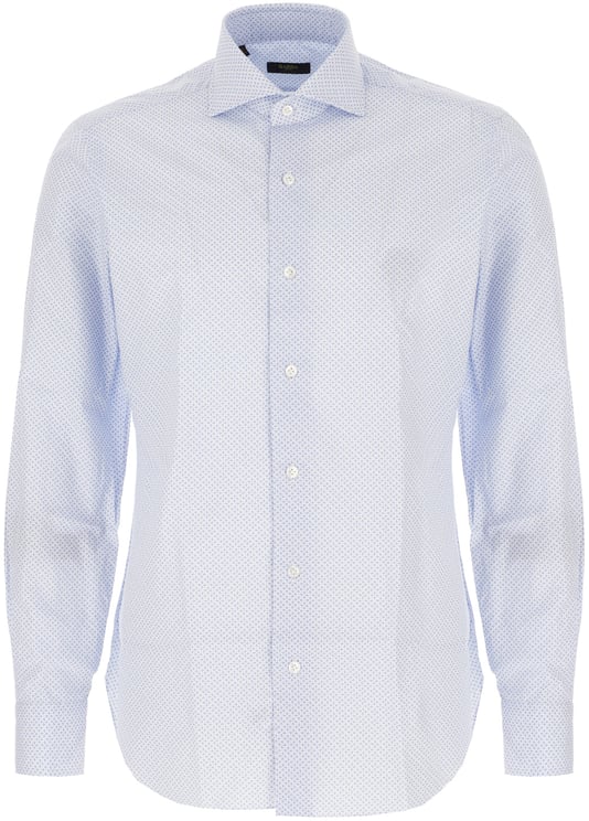 Barba Barba Printed poplin shirt