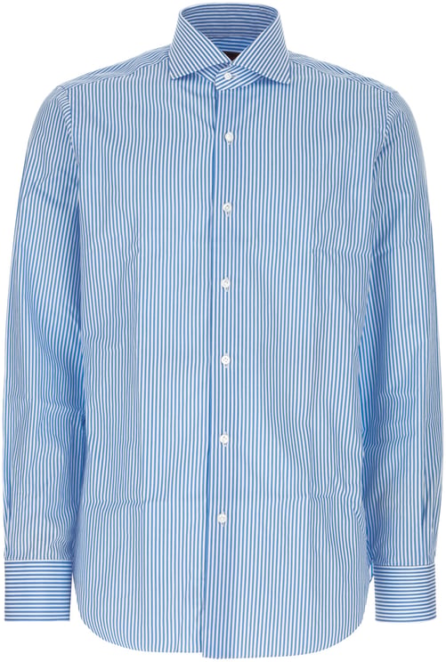 Barba Barba Printed poplin shirt