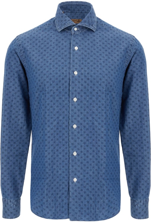 Barba Barba Printed cotton shirt