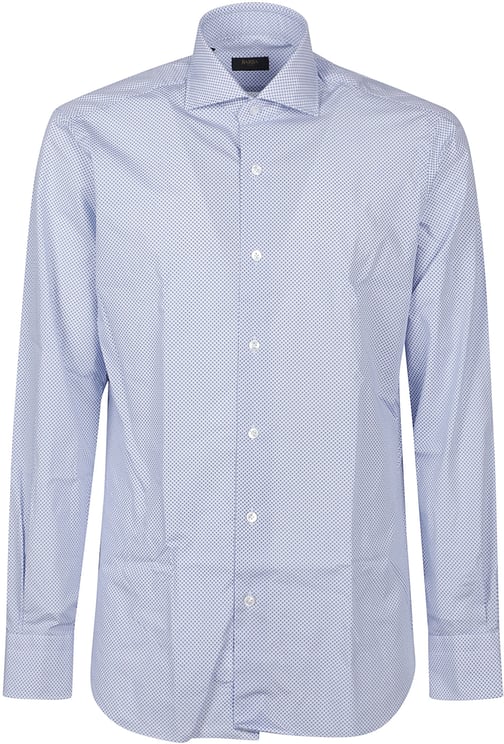 Barba Napoli Long Sleeve Neck Shirt White